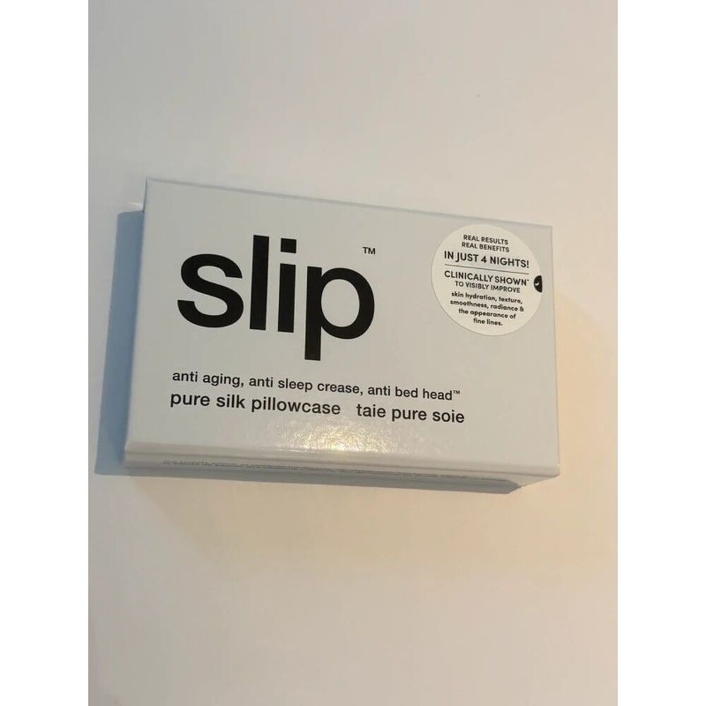 New Slip Pure Silk Pillowcase - White